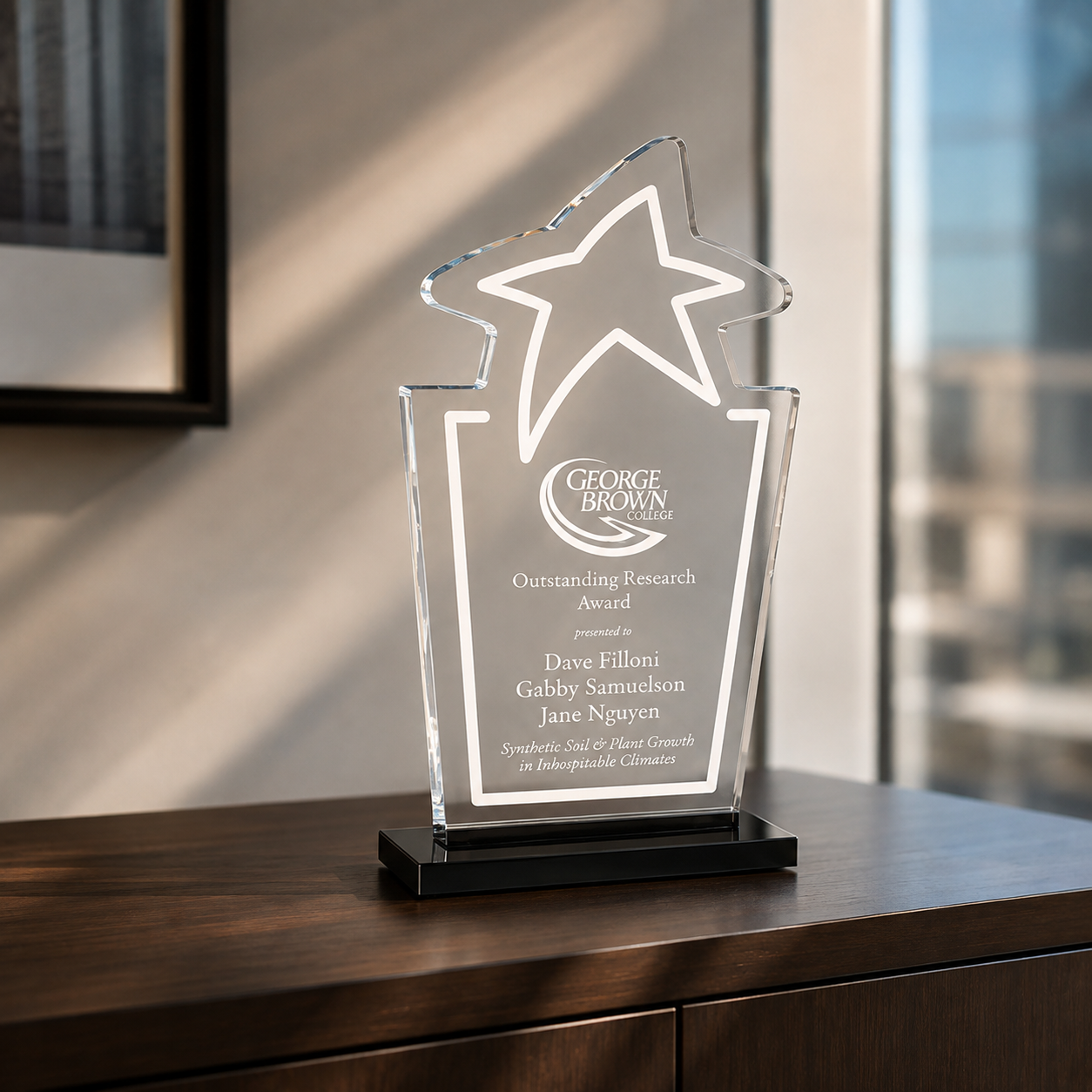 Starfire Star Acrylic Award