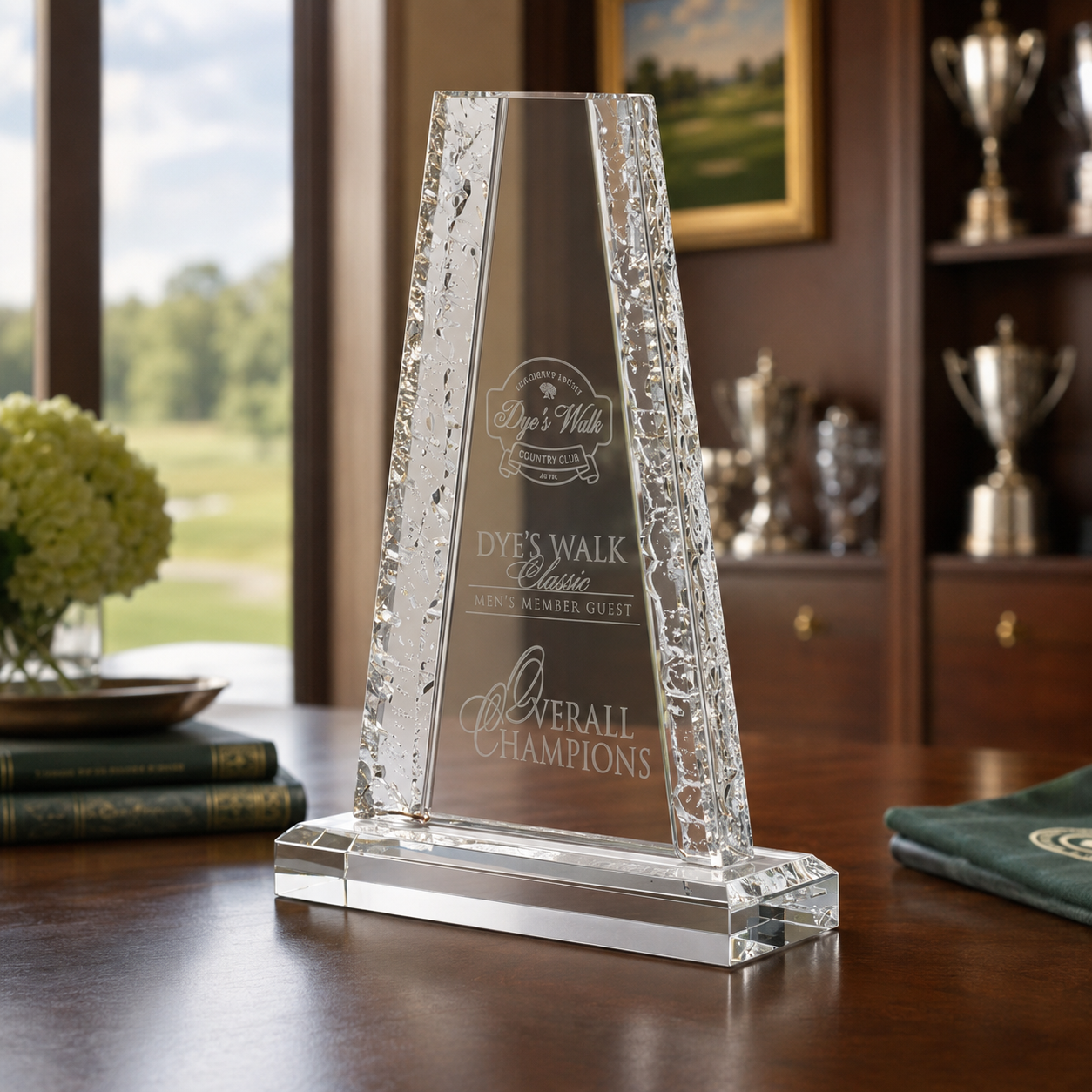 Crinkle Edge Tower Acrylic Award