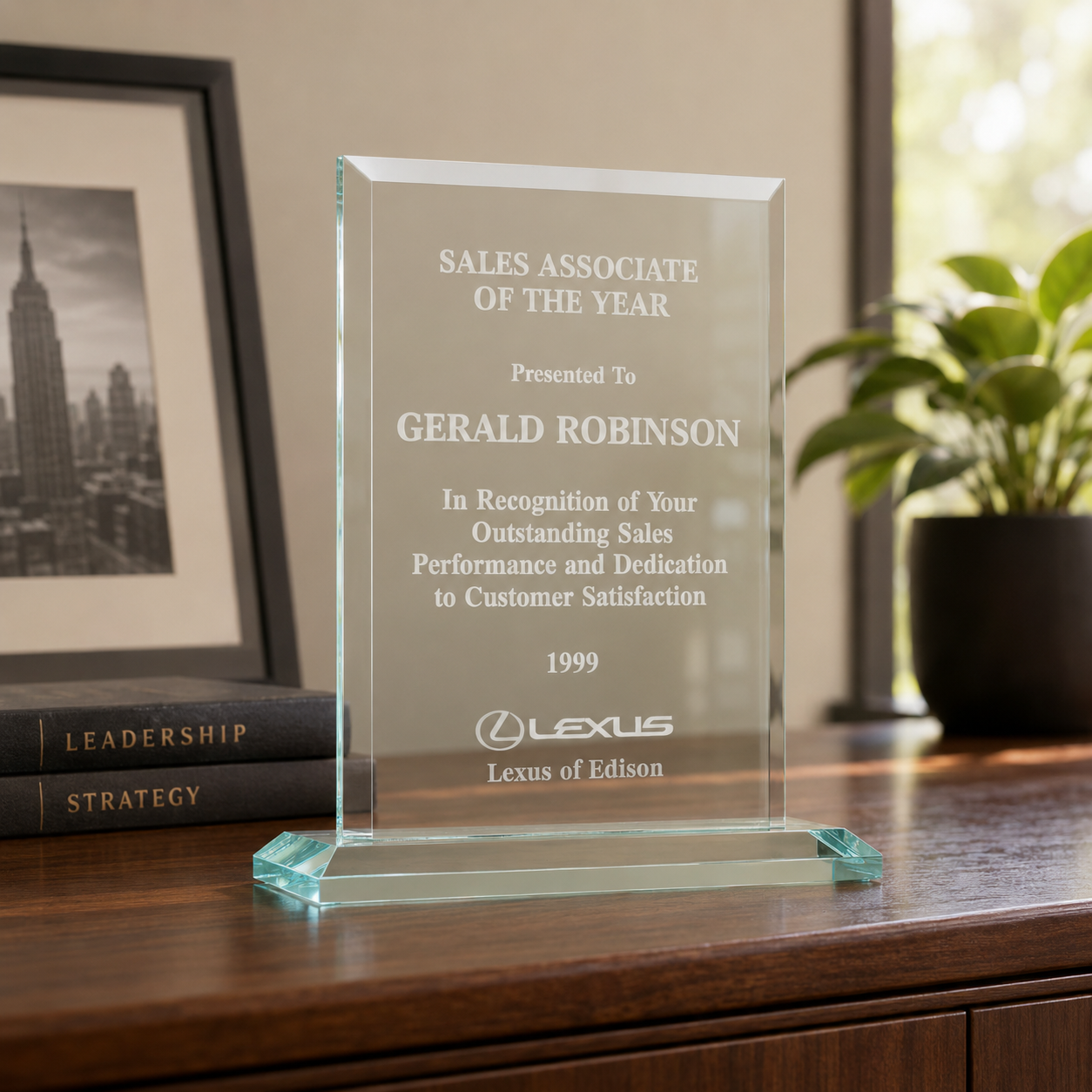 Apex Jade Acrylic Award