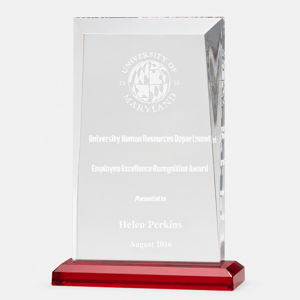 Apex Acrylic Award with Colored Base