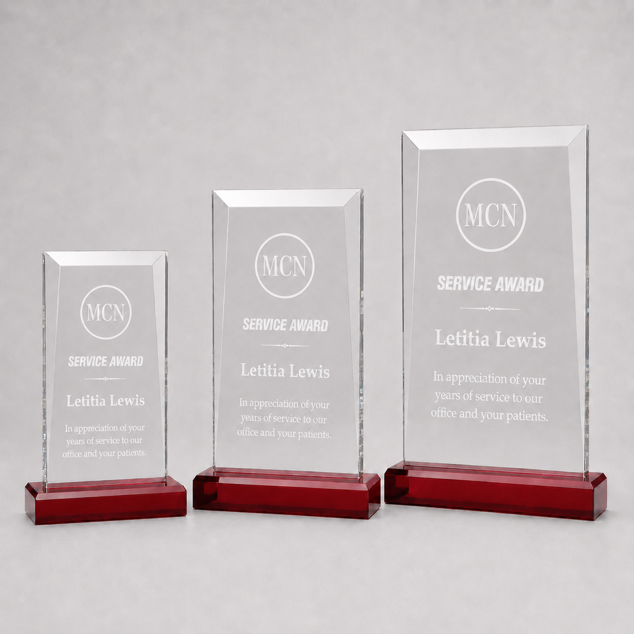 Apex Acrylic Award with Colored Base