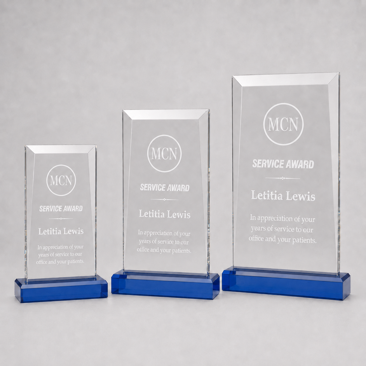 Apex Acrylic Award with Colored Base