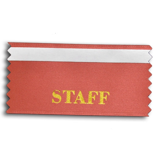 Staff stock badge ribbon
