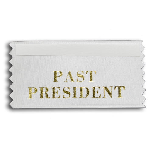 Past President stock badge ribbon
