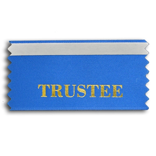 Trustee stock badge ribbon