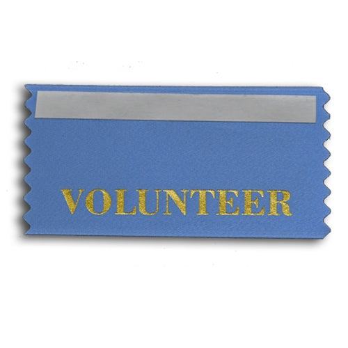 Volunteer stock badge ribbon