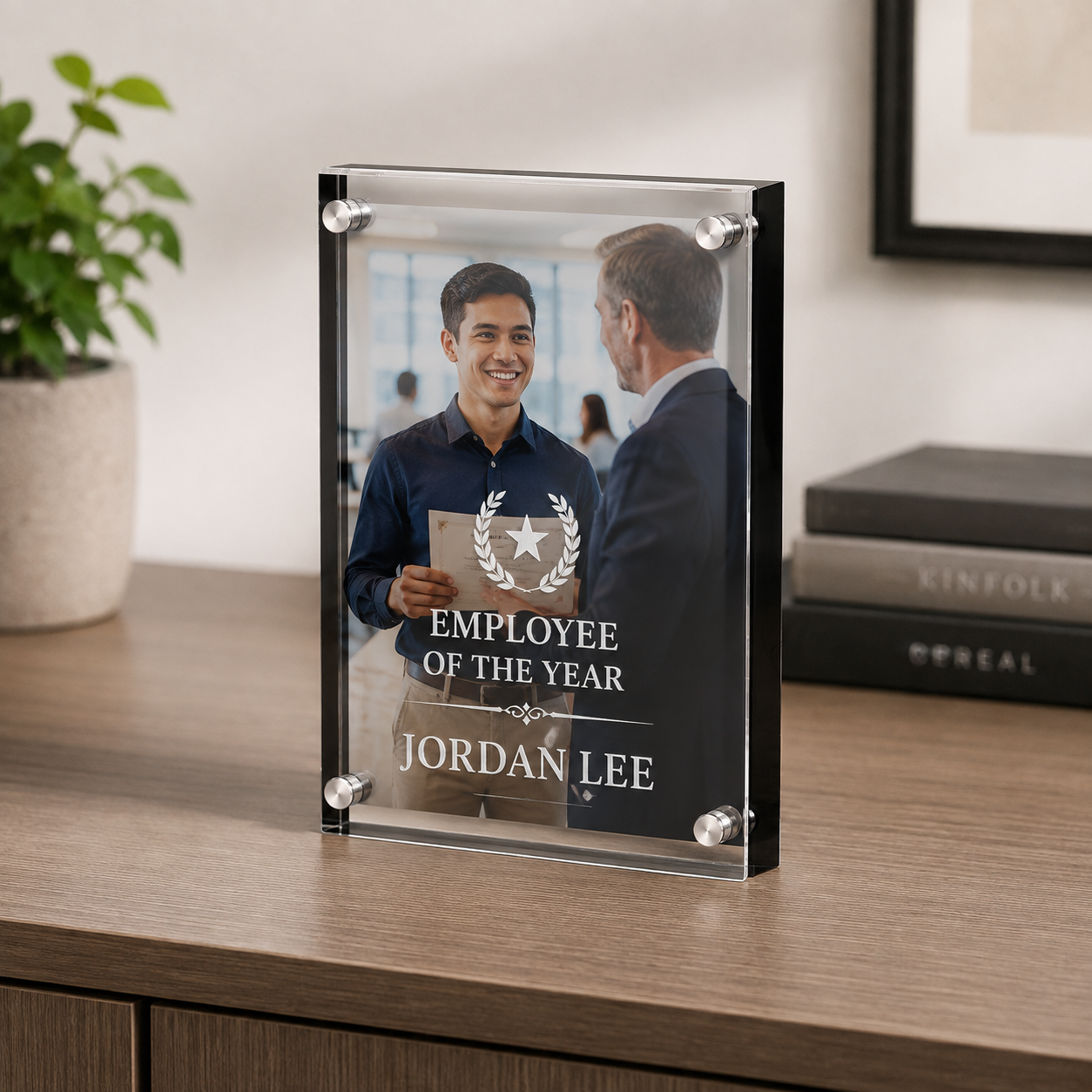 Black Magnetic Acrylic Award
