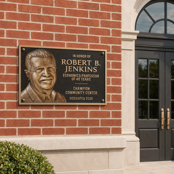 Traditional Bronze, Brass & Aluminum Plaques - lifestyle