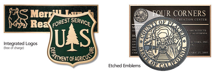 Traditional Bronze and Aluminum Plaques