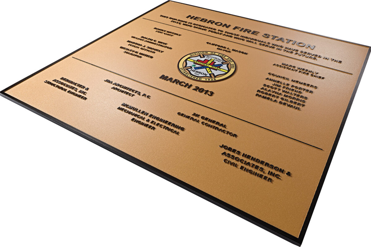 Traditional Bronze and Aluminum Plaques