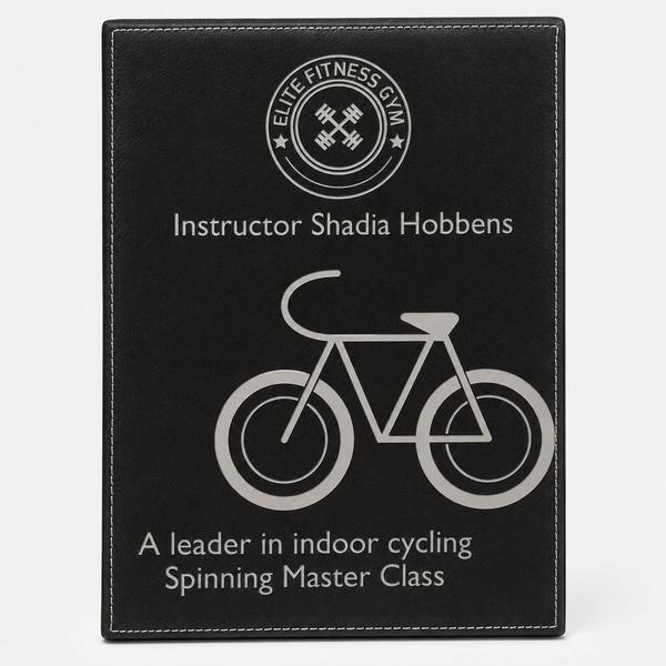 Full-Wrap Laserable Leatherette Plaque