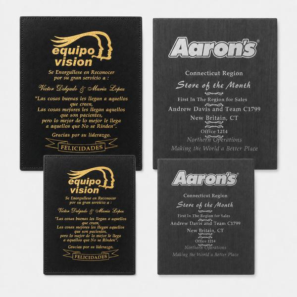 Two-Tone Laserable Leatherette Plaque