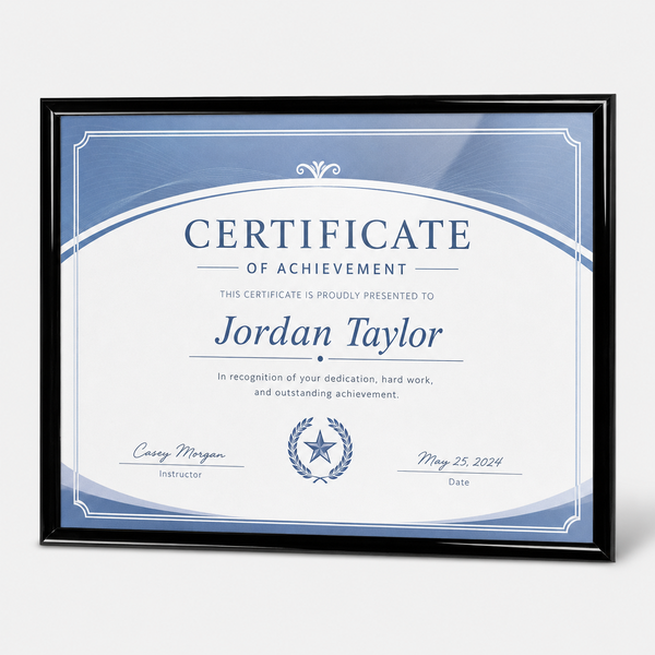 CERTIFICATE FRAME - catalog