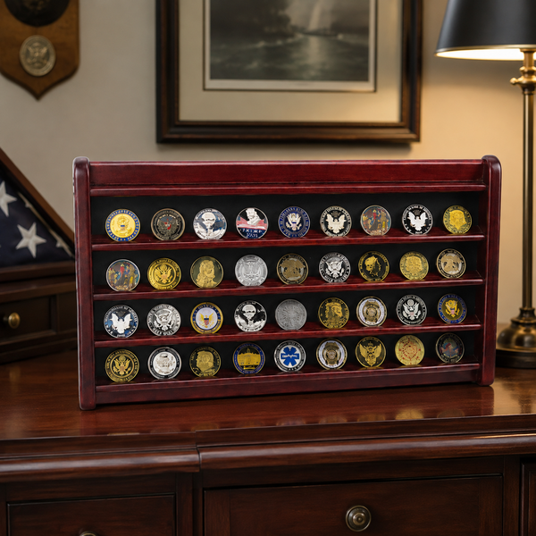 Challenge Coin/Medallion Rack - lifestyle