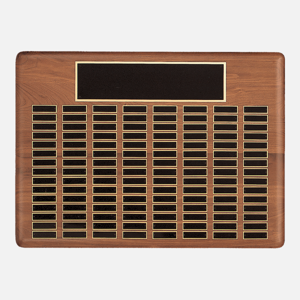 American Perpetual Plaque Black Brass Plates – 120-plate Walnut option