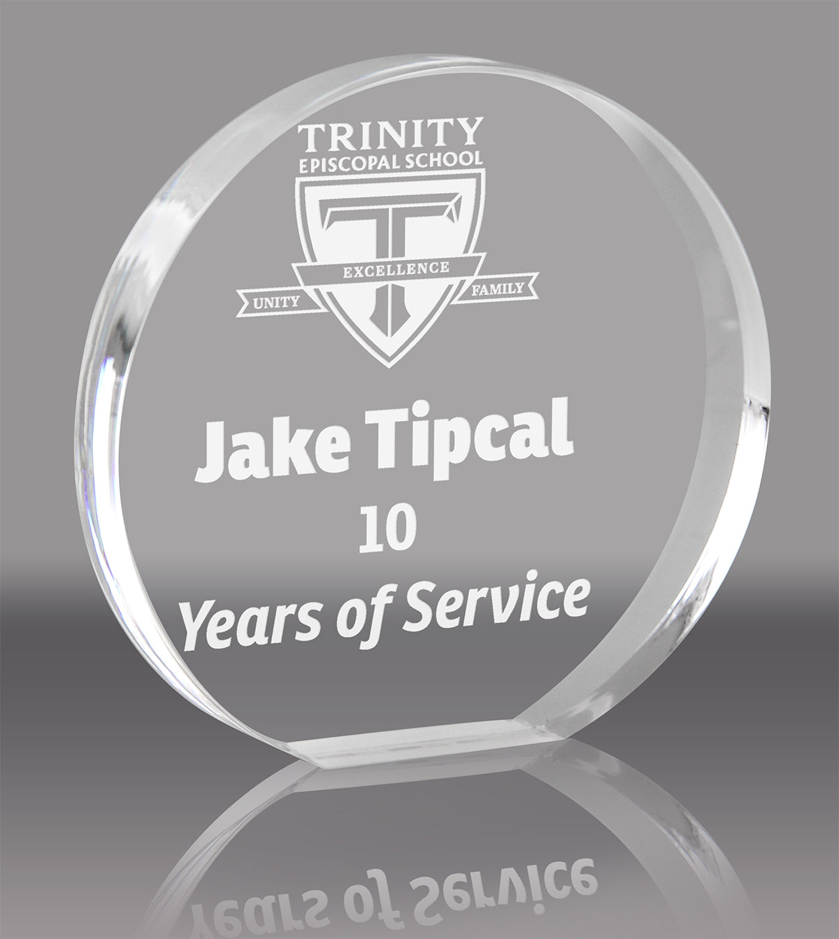 Clear Circle Acrylic Award