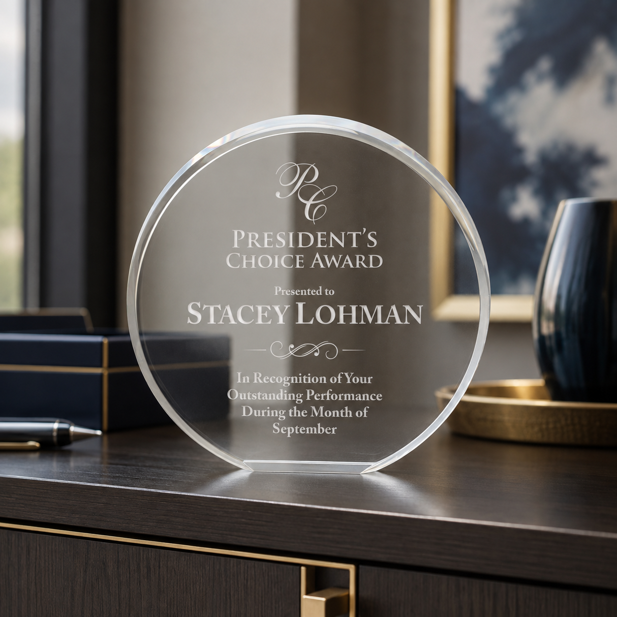 Circle Acrylic Award