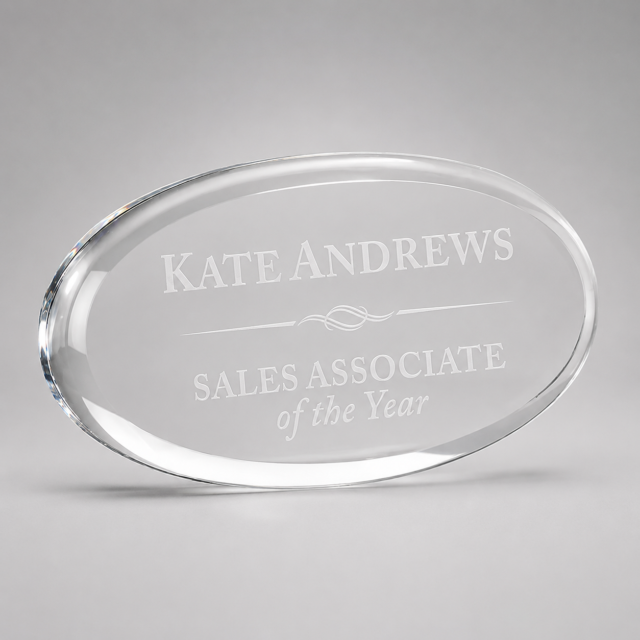 Clear Acrylic Paperweight