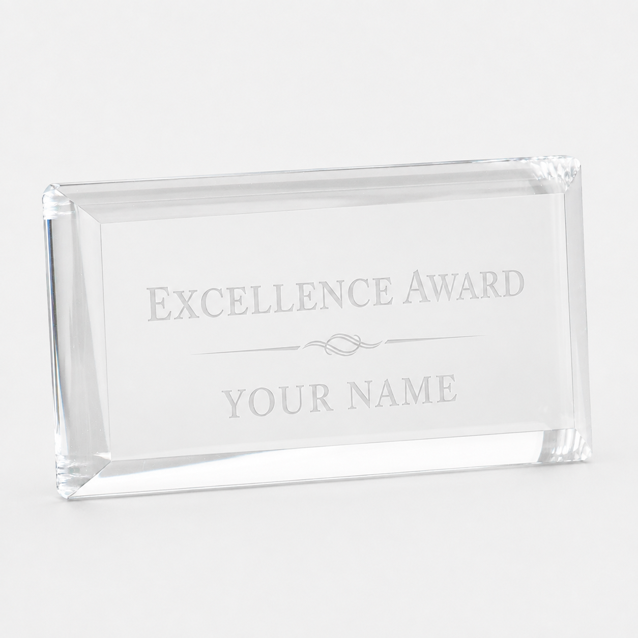 Clear Acrylic Paperweight