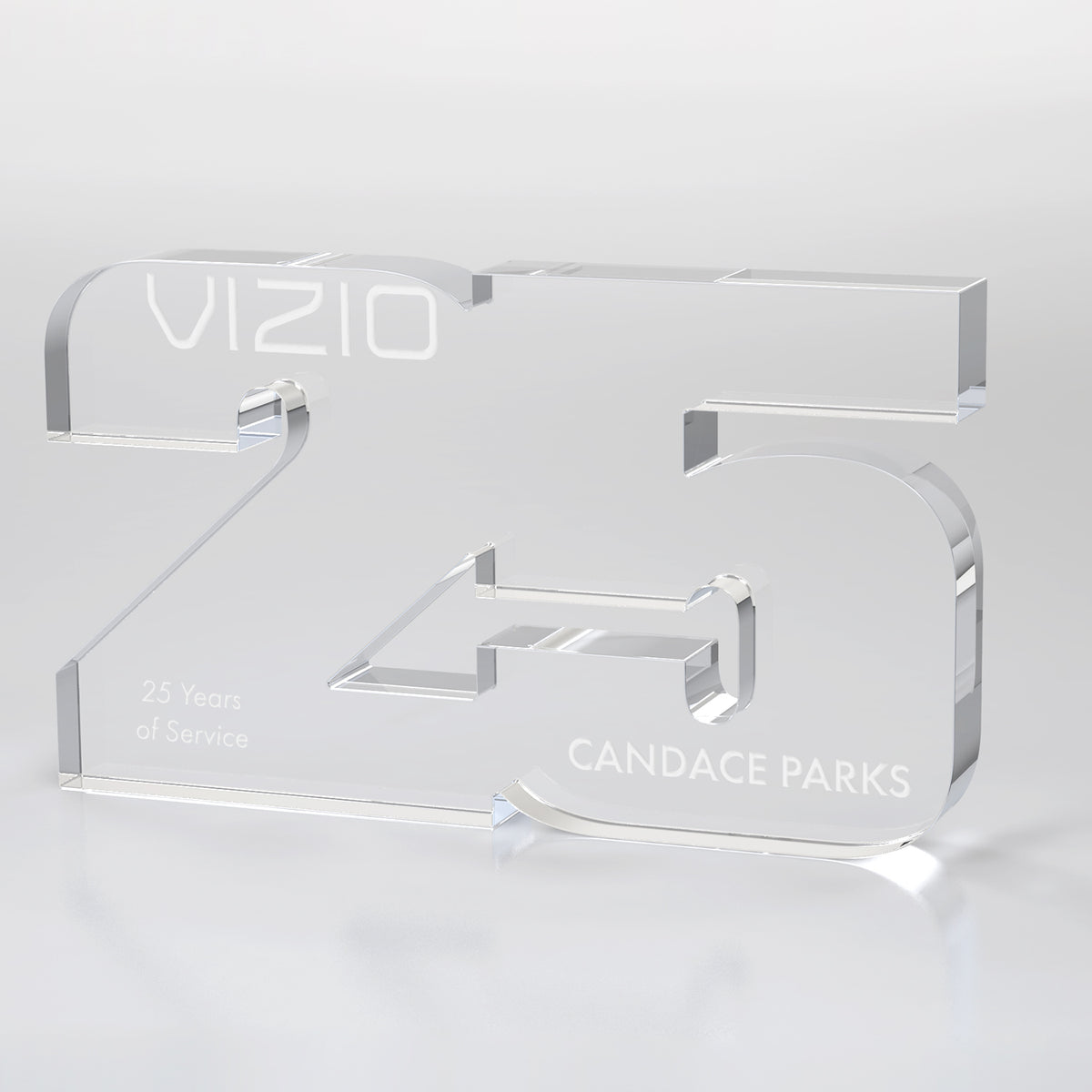 Clear Years of Service Acrylic Award