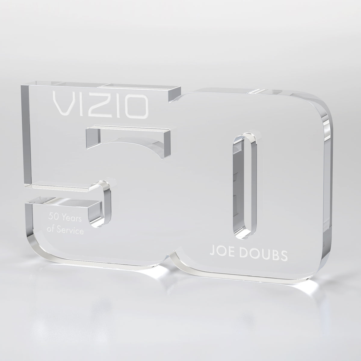 Clear Years of Service Acrylic Award