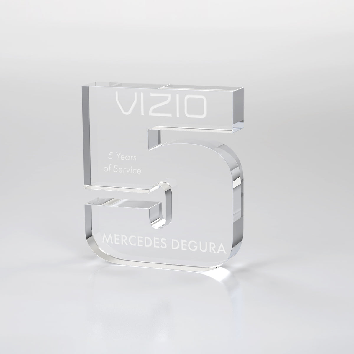 Clear Years of Service Acrylic Award
