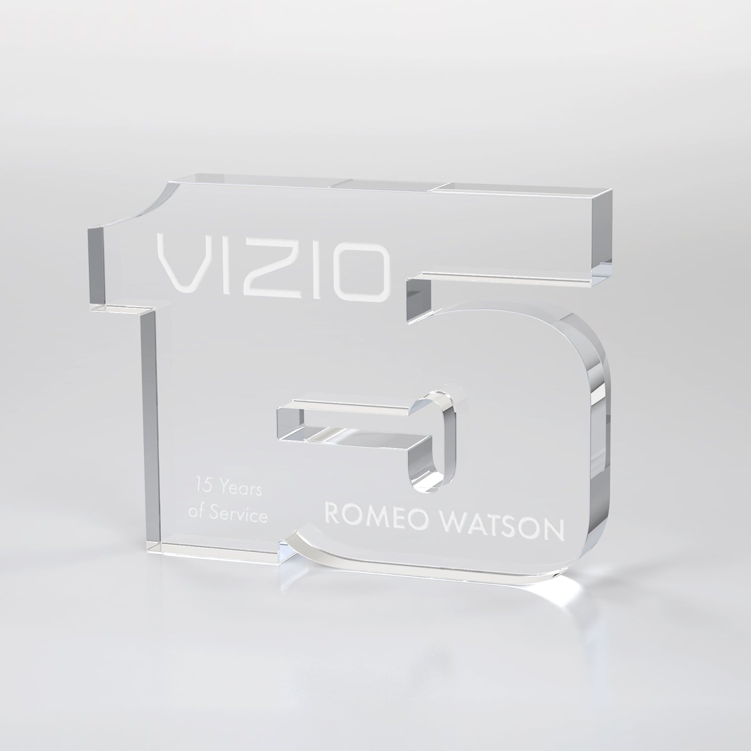Clear Years of Service Acrylic Award