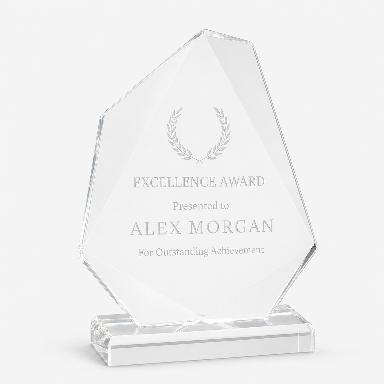 Clear Jewel Acrylic Award