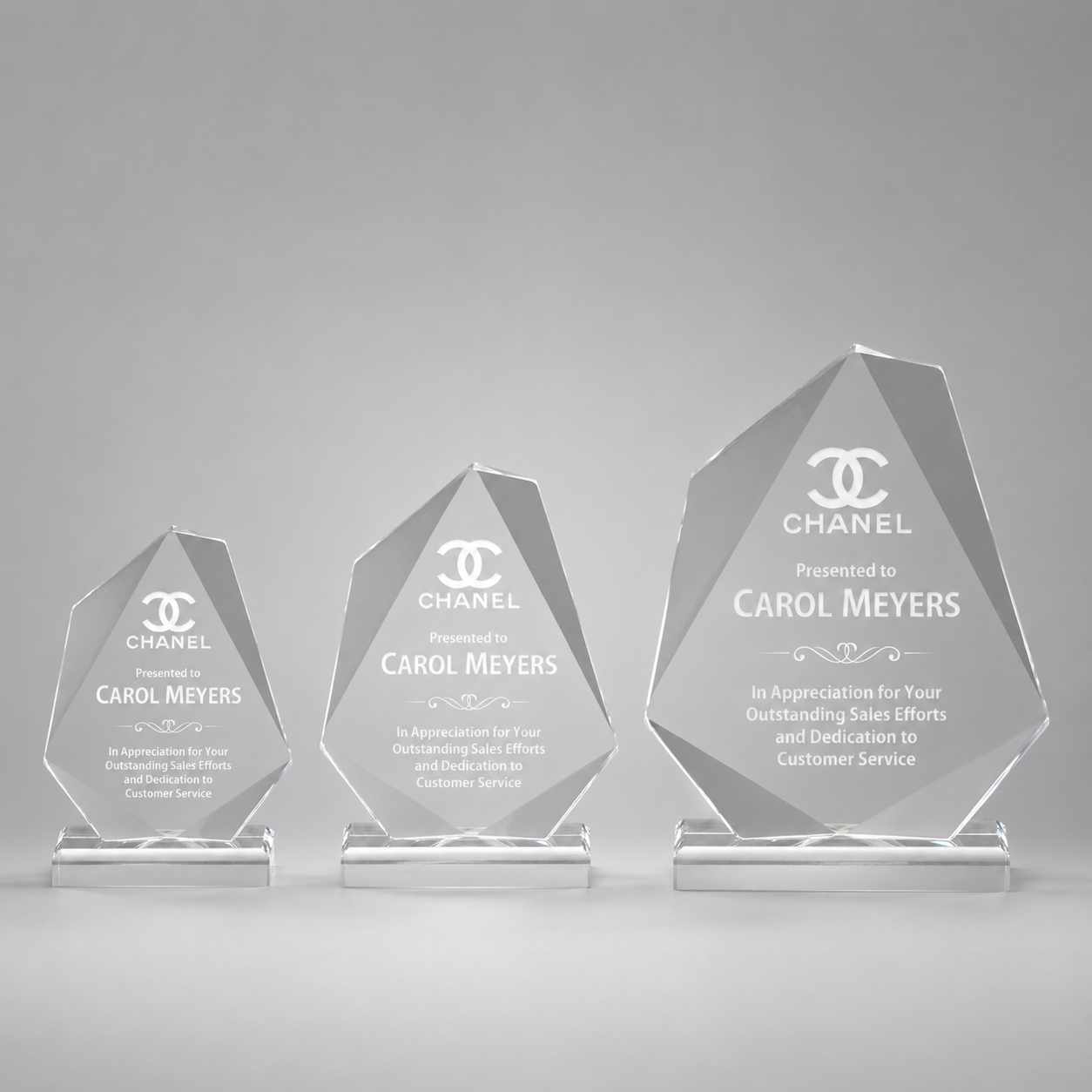 Clear Jewel Acrylic Award