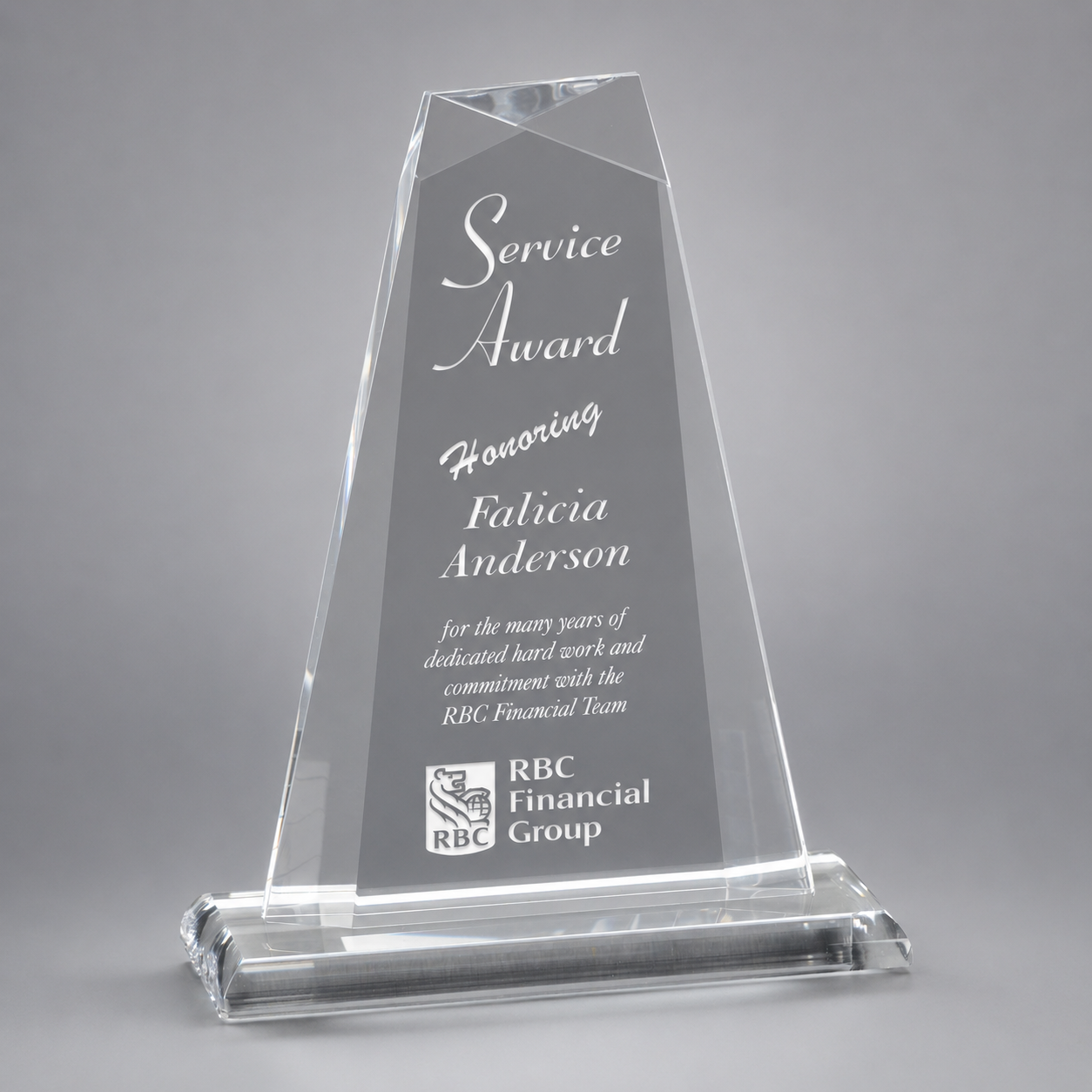 Clear Pinnacle Acrylic Award