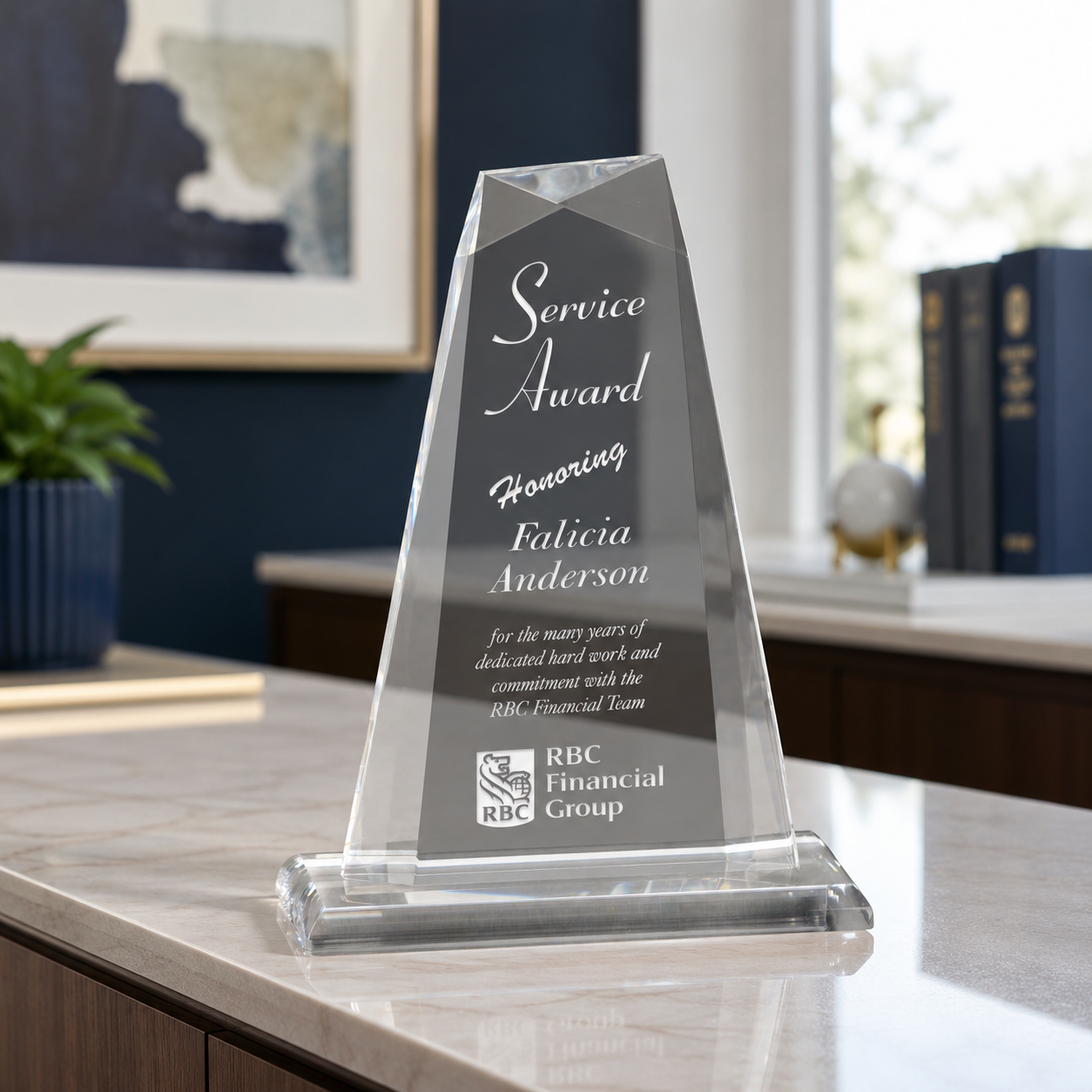 Clear Pinnacle Acrylic Award