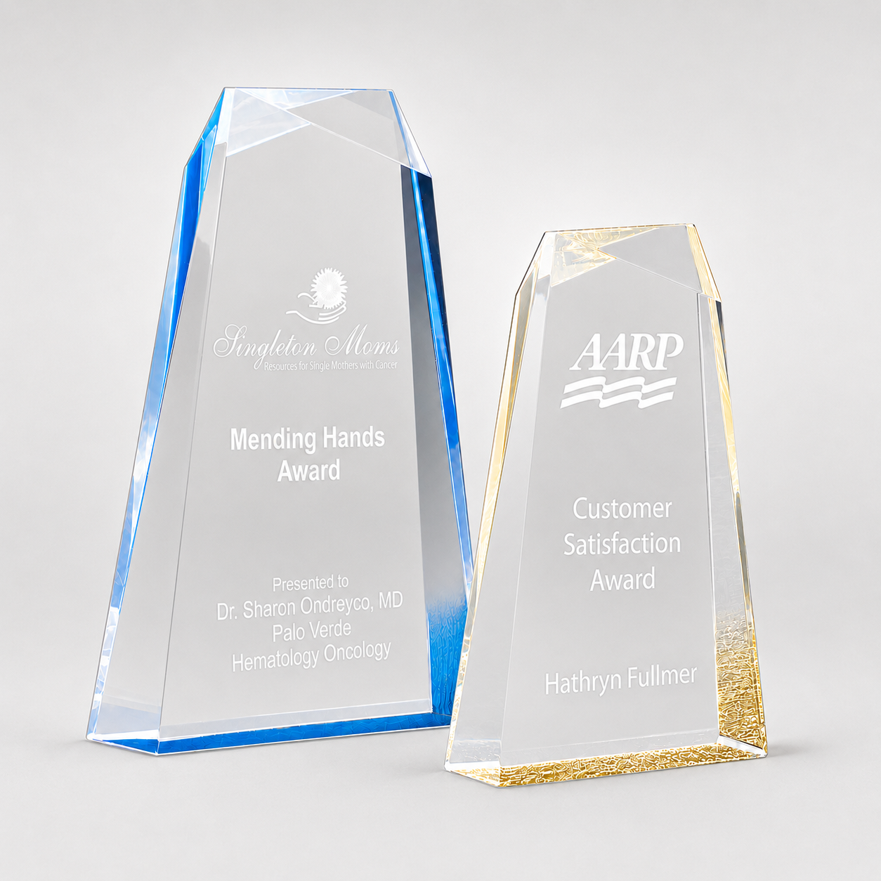 Crisscross Acrylic Award