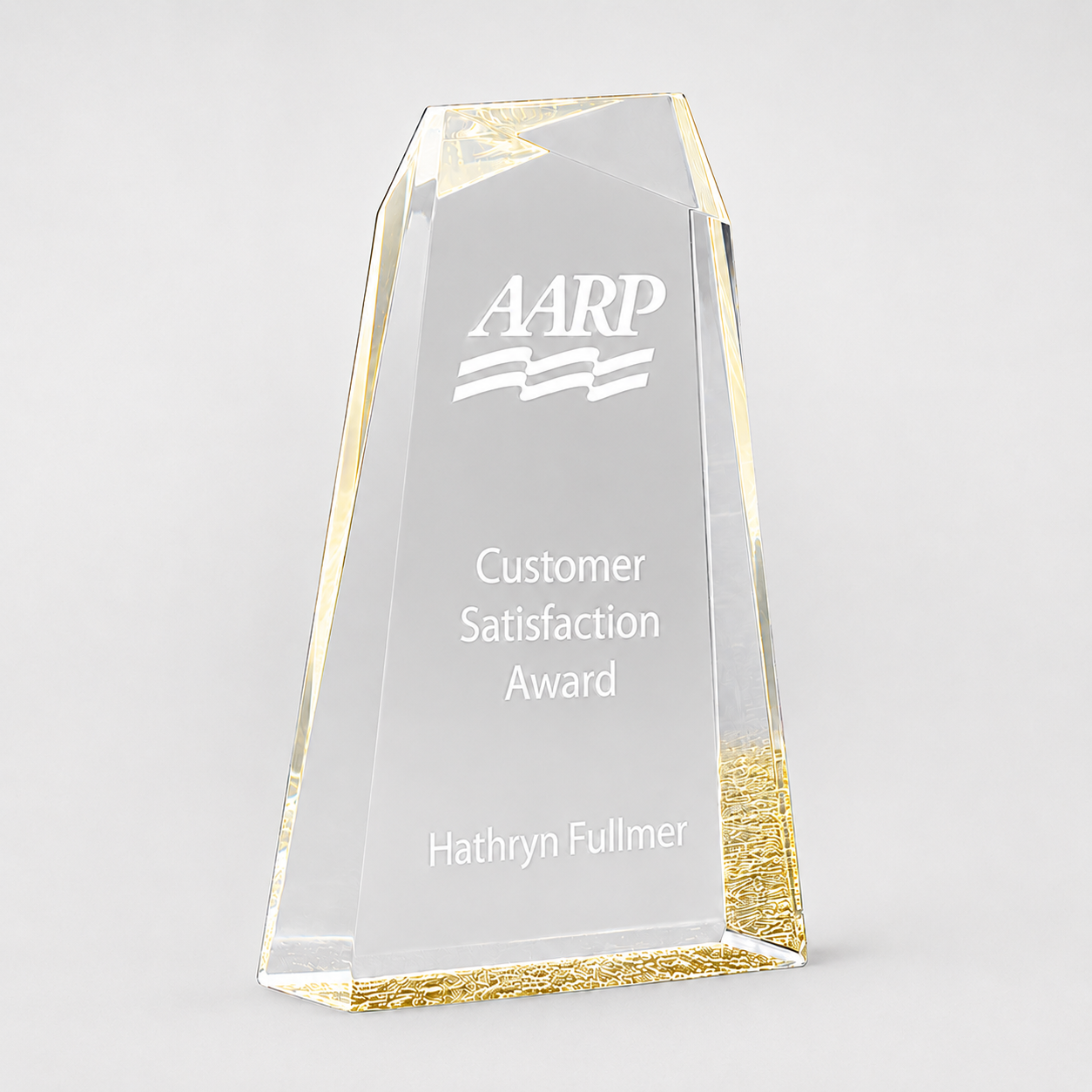 Crisscross Acrylic Award