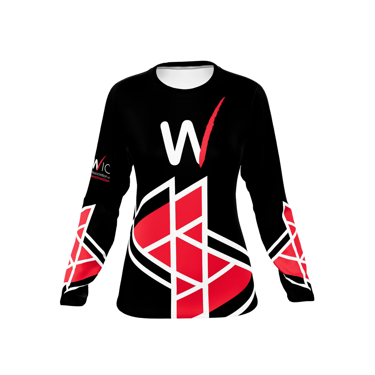 Custom Sublimated Women's Long Sleeve Crew Neck T-Shirt