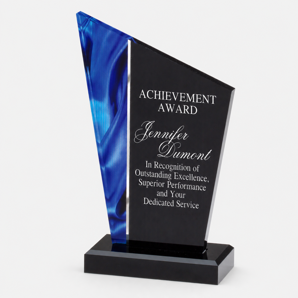 Deco Peak Lucite Award