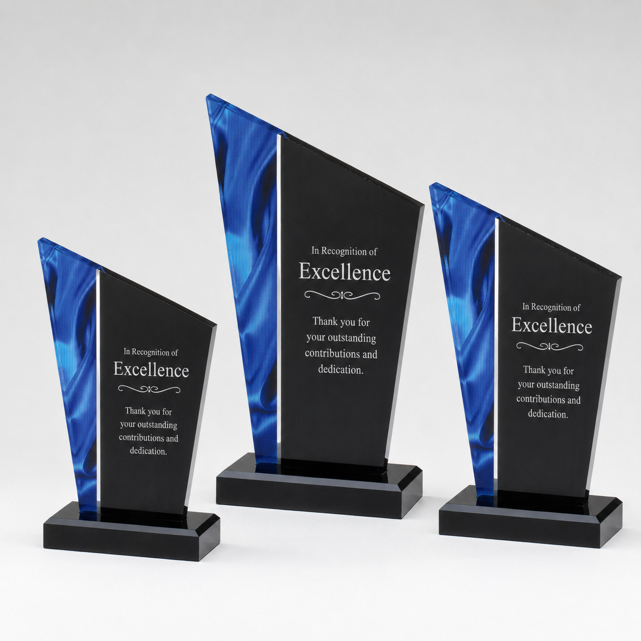 Deco Peak Lucite Award