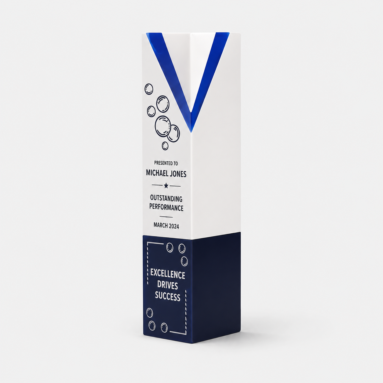 Deep-V Poly-Resin Tower Award