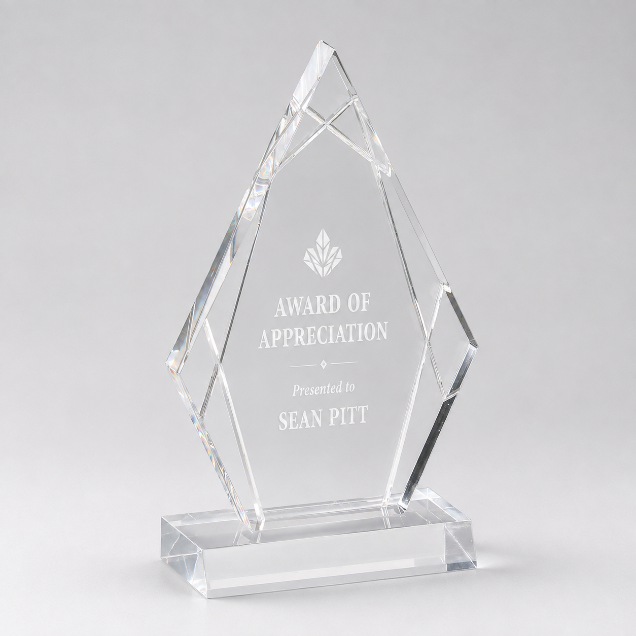 Diamond Peak Acrylic Award