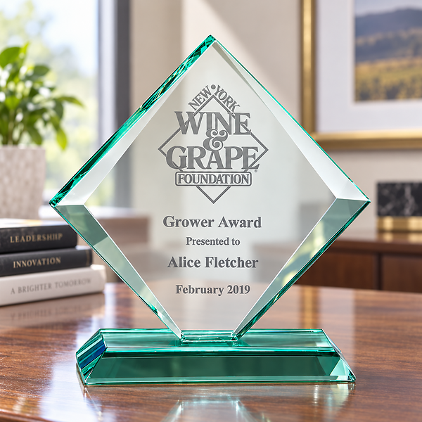 Diamond Series Thick Jade Glass Award