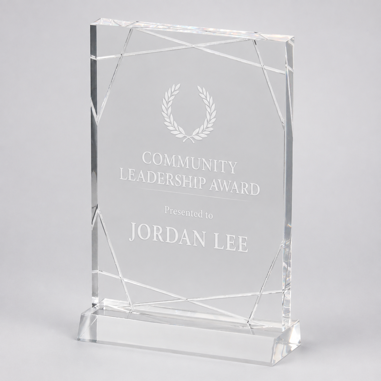 Diamond Square Acrylic Award