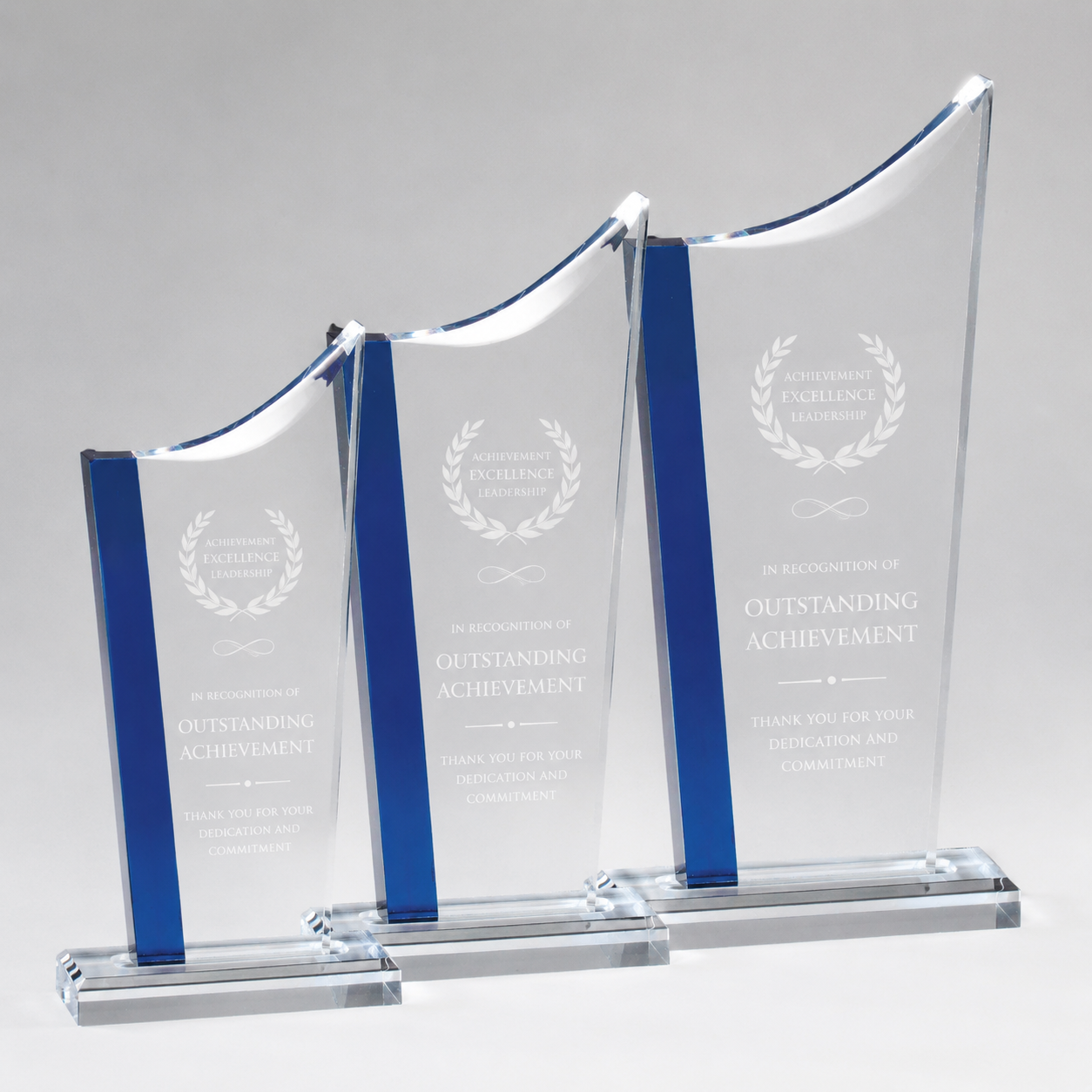 Elegant Swoop Top Acrylic Award
