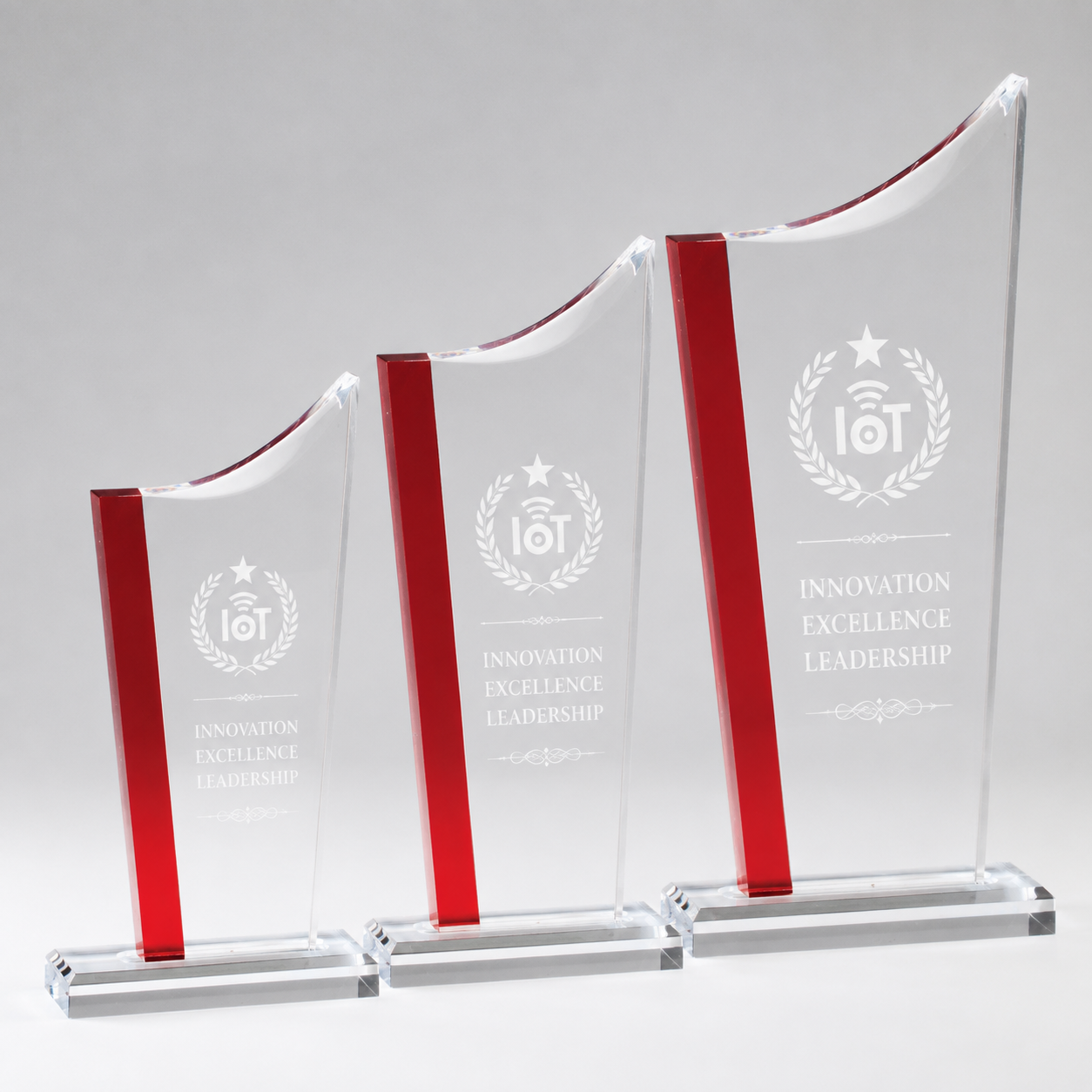 Elegant Swoop Top Acrylic Award