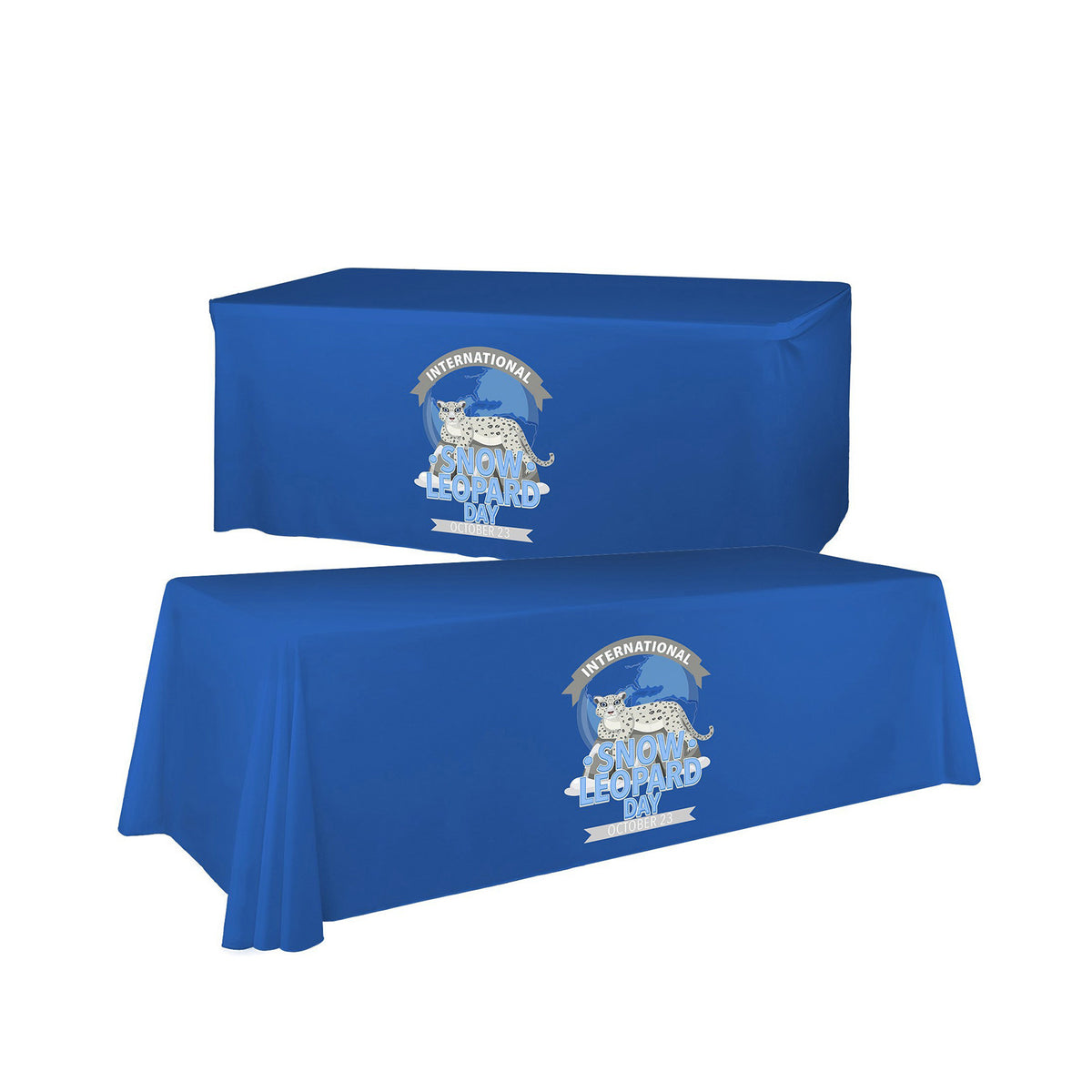 Convertible Printed Table Cover — 6'/8' Convertible Premium Table Throw (Full Color Dye Sublimation)