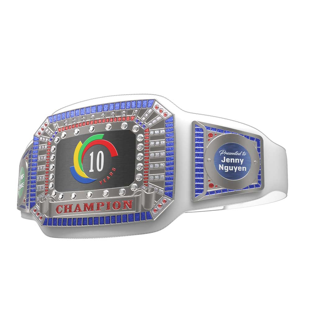 Champion Belt - White, Red & Blue