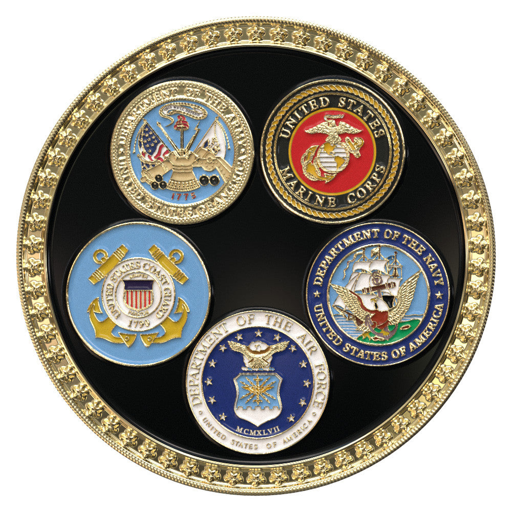 Express Military Coins — Gold Texture Tone artwork example