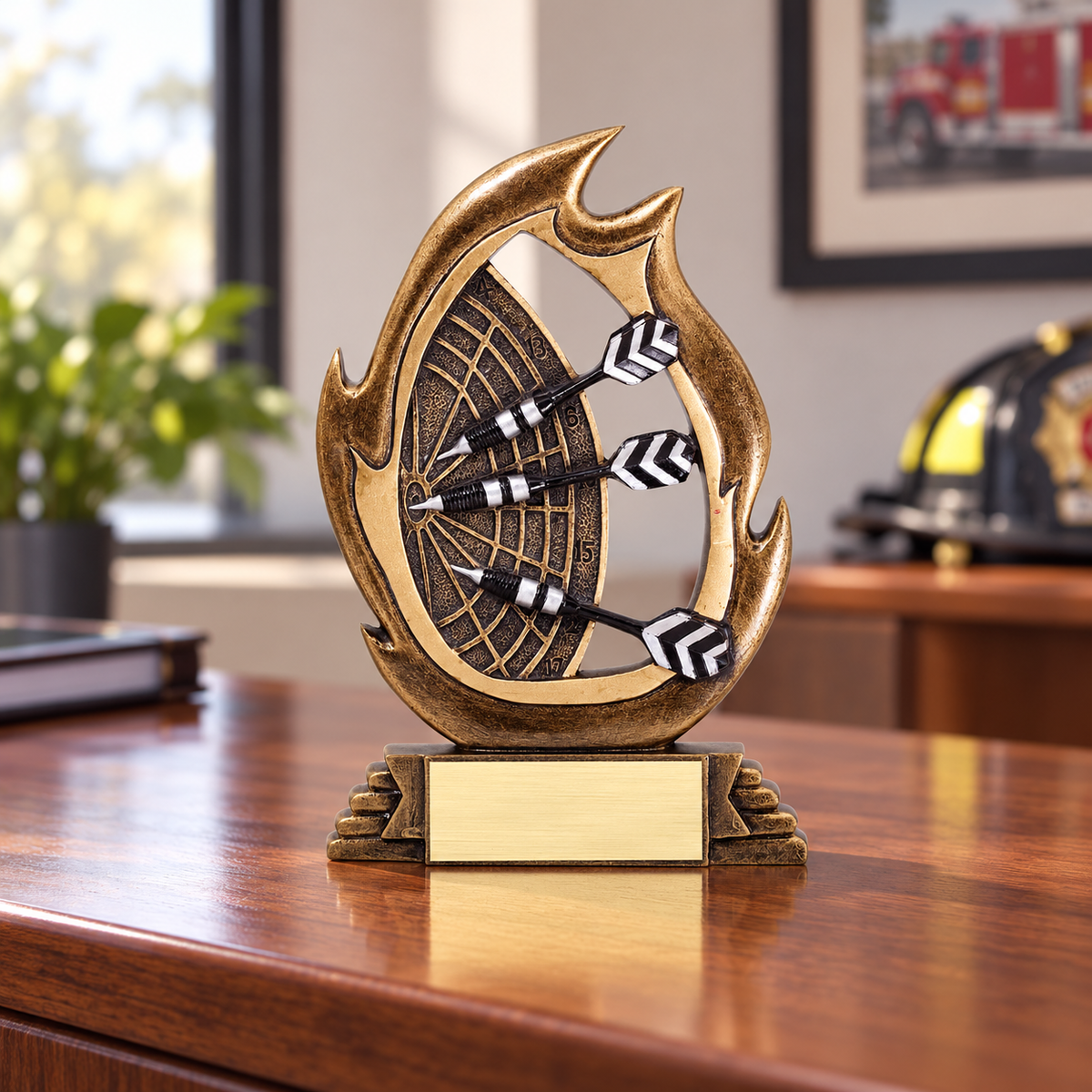 Flame Series Resin Award — lifestyle photo