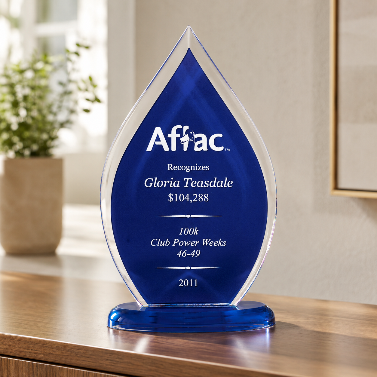 Flame Series Acrylic Award