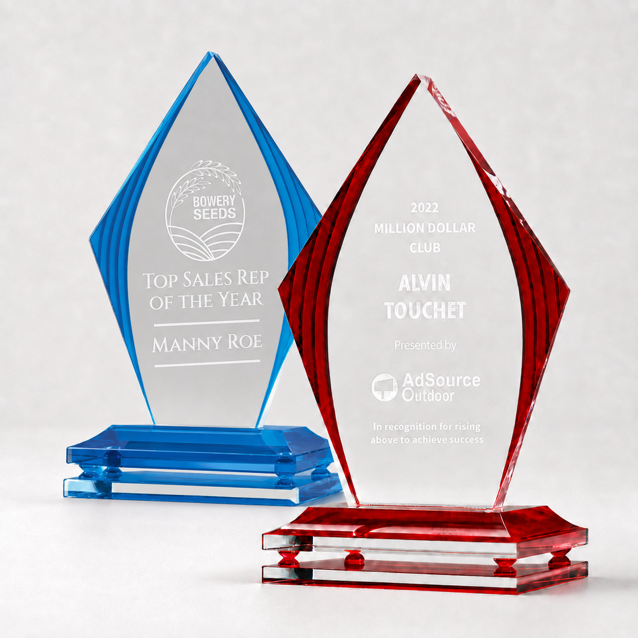 Diamond Accent Flame Acrylic Award