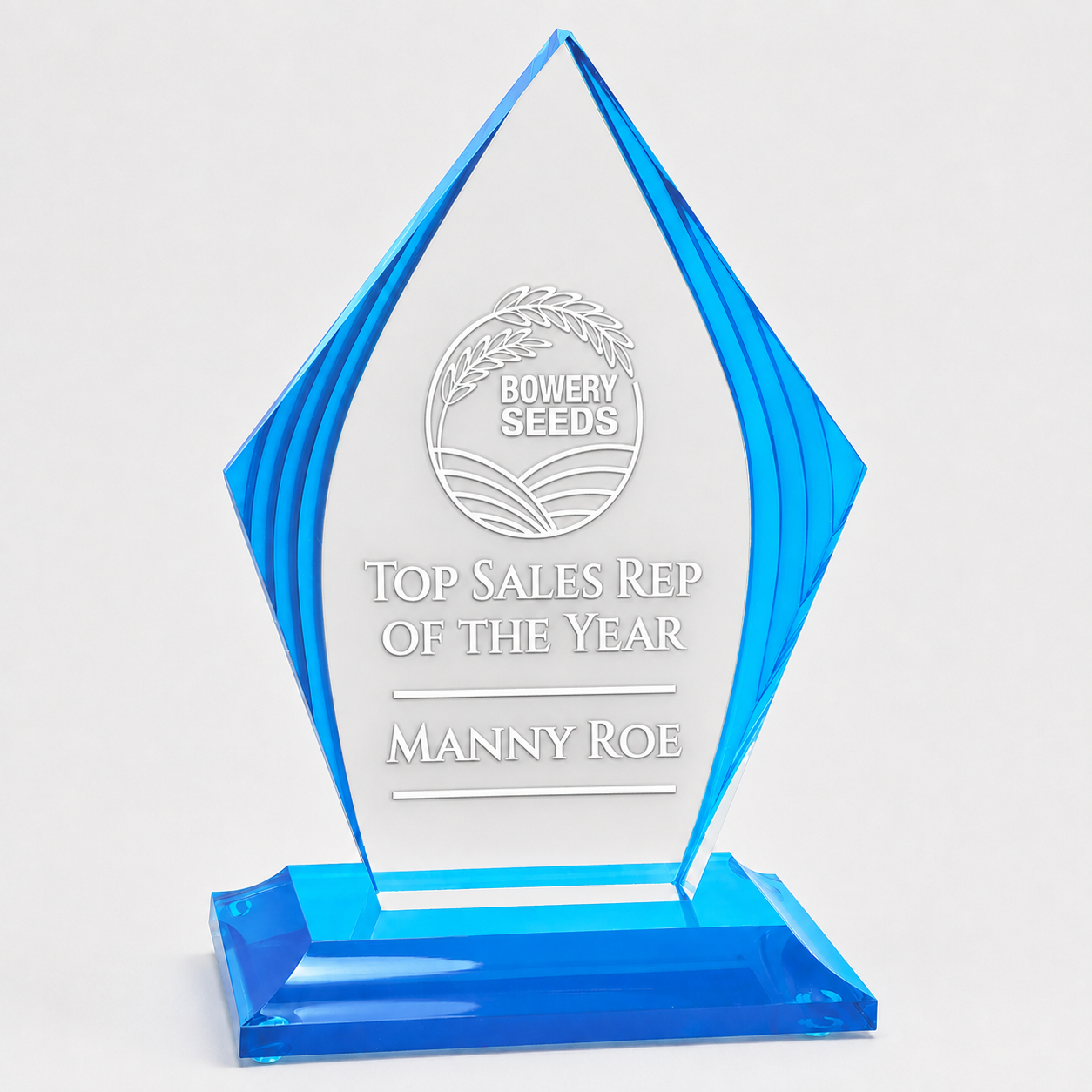 Diamond Accent Flame Acrylic Award