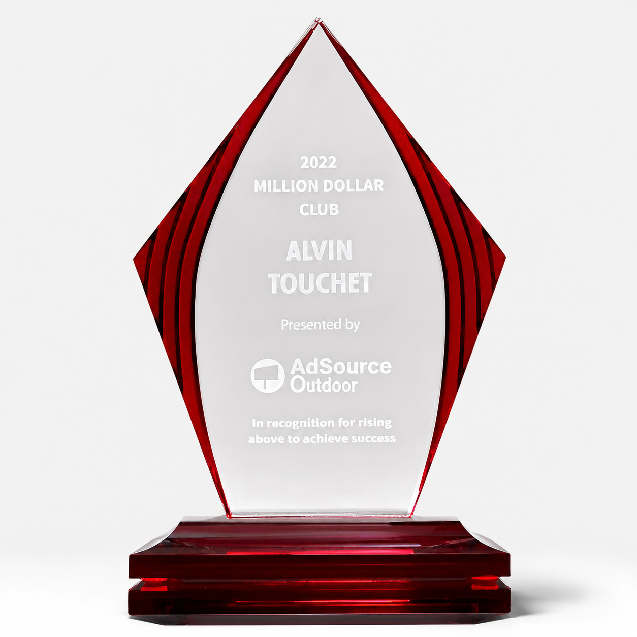 Diamond Accent Flame Acrylic Award